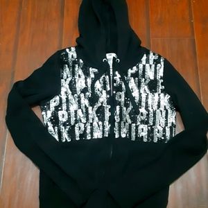 VS Pink zip up hoodie